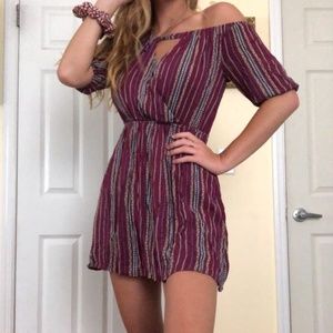 love, FIRE dress in a small, off the shoulder.*